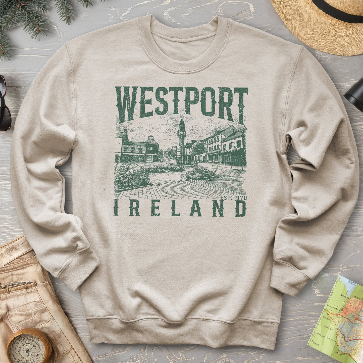 Westport Ireland Sketch Sweatshirt