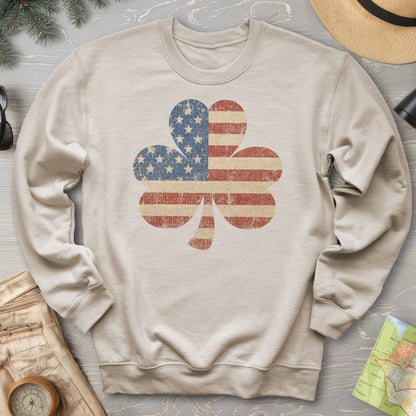 Vintage Flag Shamrock Sweatshirt