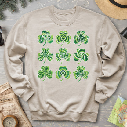 Tie-Dye Shamrocks Sweatshirt