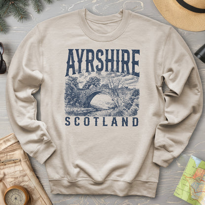 Ayrshire Scotland Sketch Sweatshirt