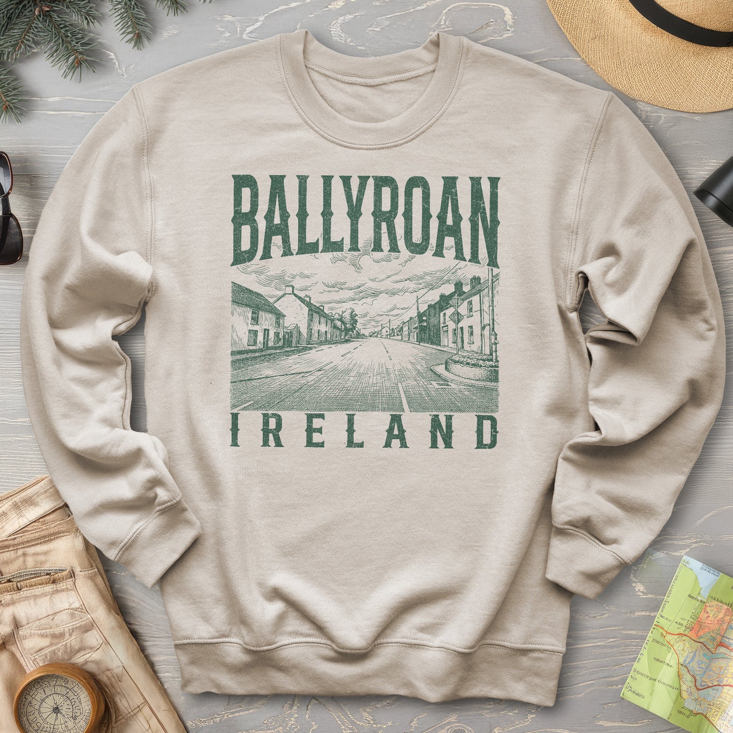 Ballyroan Ireland Sketch Sweatshirt