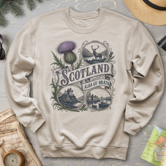 Scotland Vignettes Sweatshirt