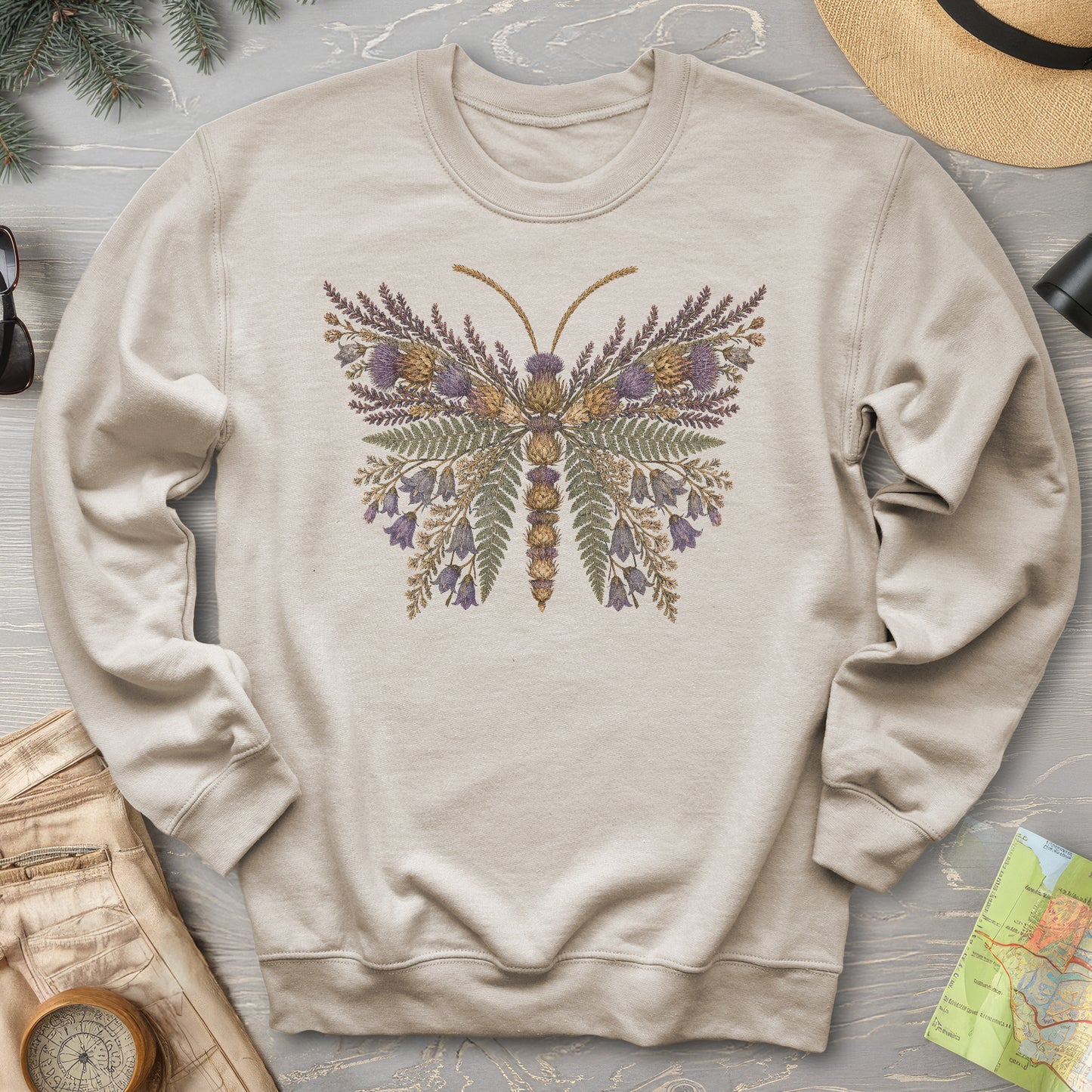 Thistle Butterfly Sweatshirt