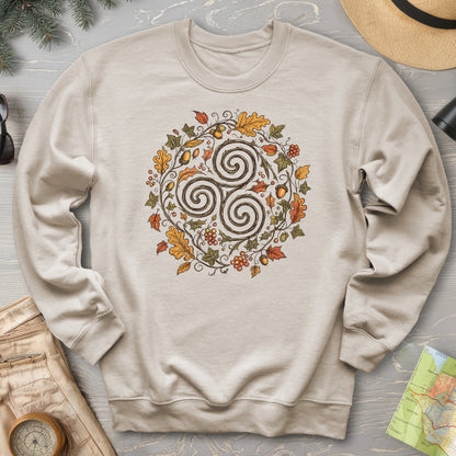 Celtic Autumn Spiral Sweatshirt