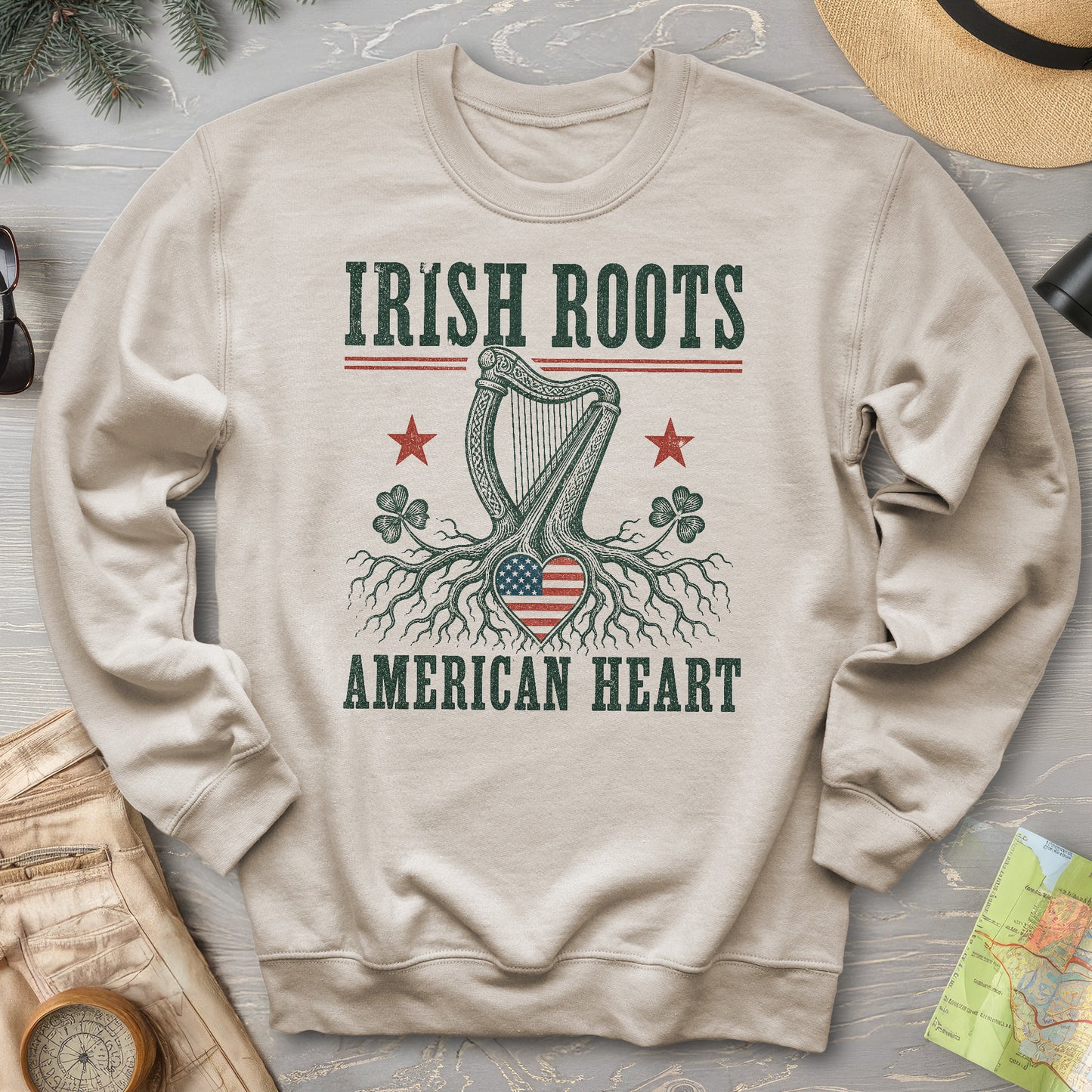Irish Roots Harp Sweatshirt