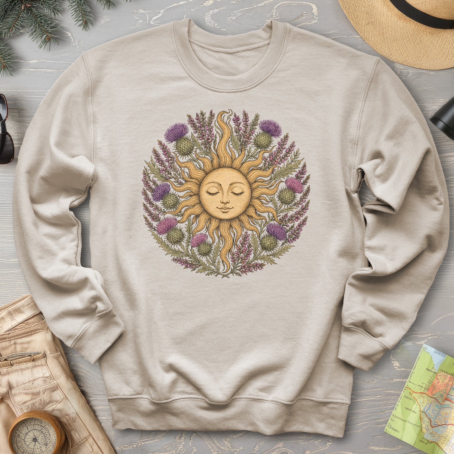 Thistle Celestial Sun Sweatshirt