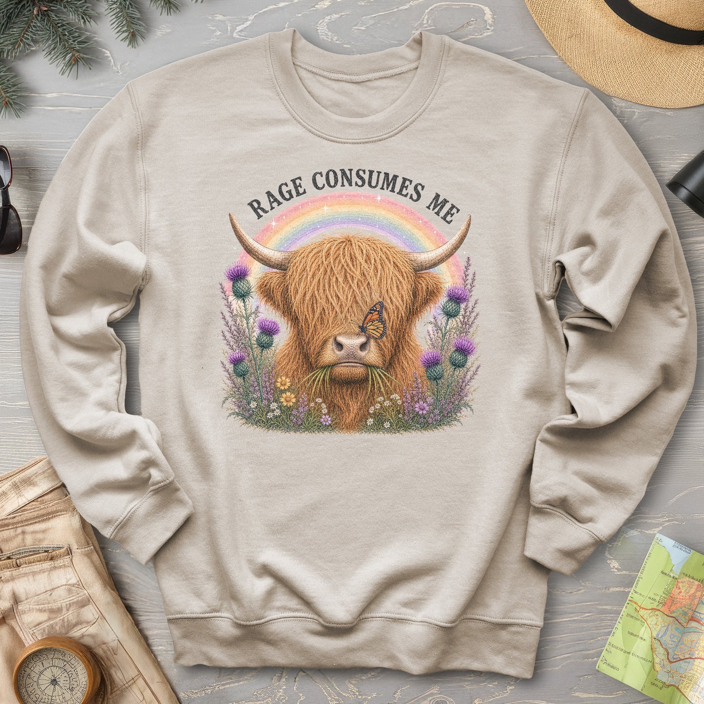 Raging Coo Rainbow Sweatshirt