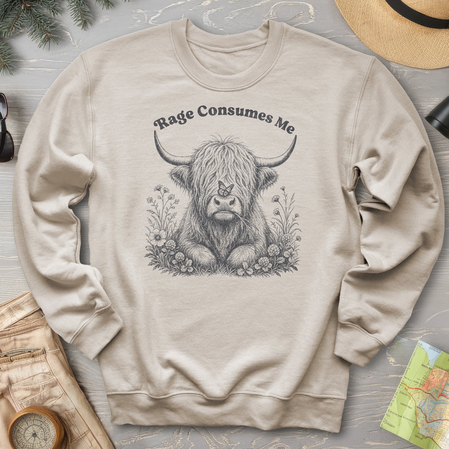 Raging Coo Monogram Sweatshirt
