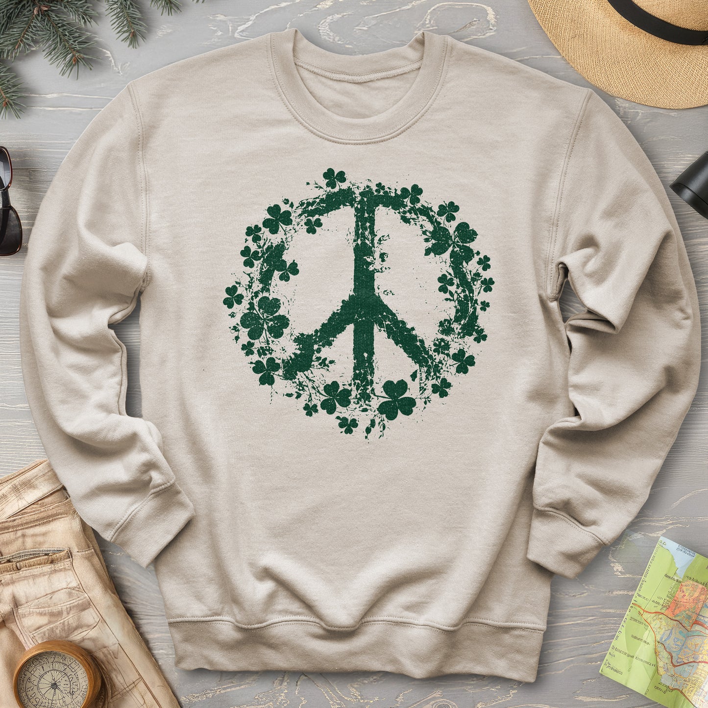 Shamrock Peace Sweatshirt