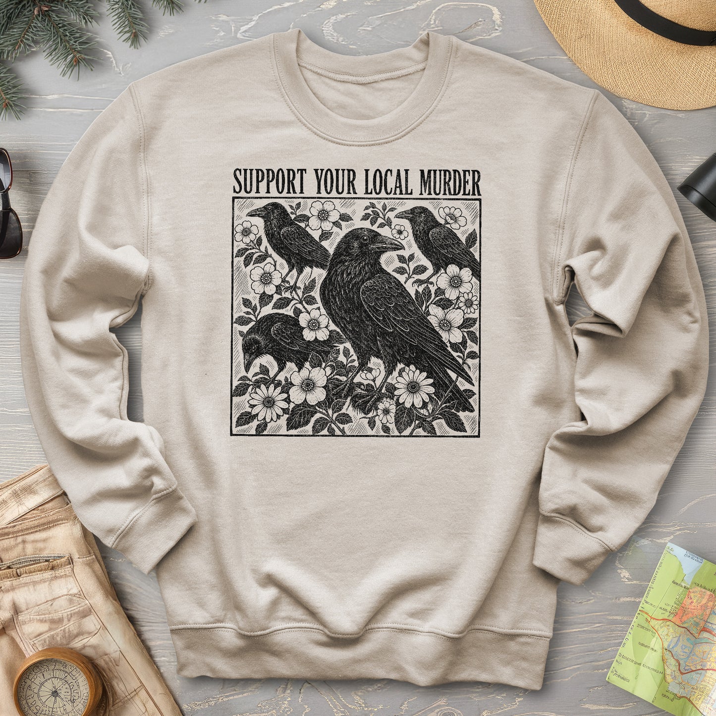 Crow Local Murder Sweatshirt