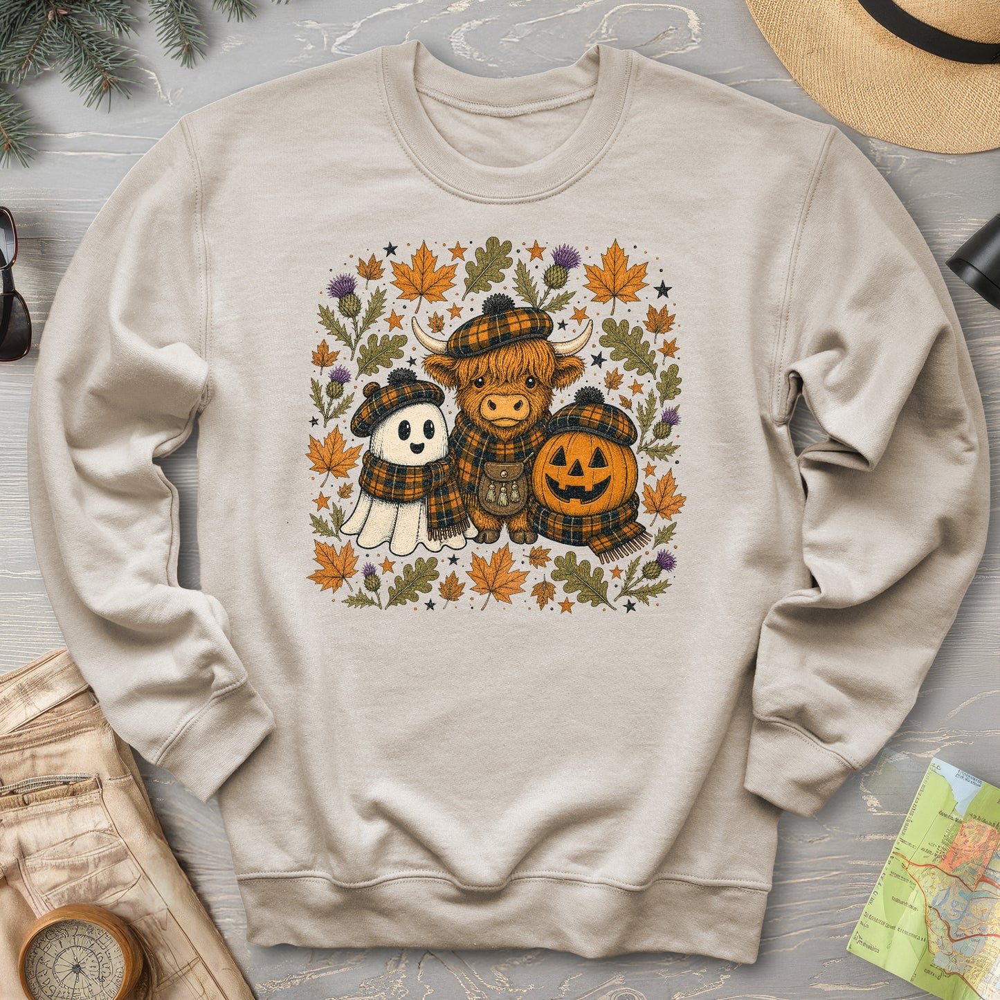 Autumn Plaid Trio Sweatshirt