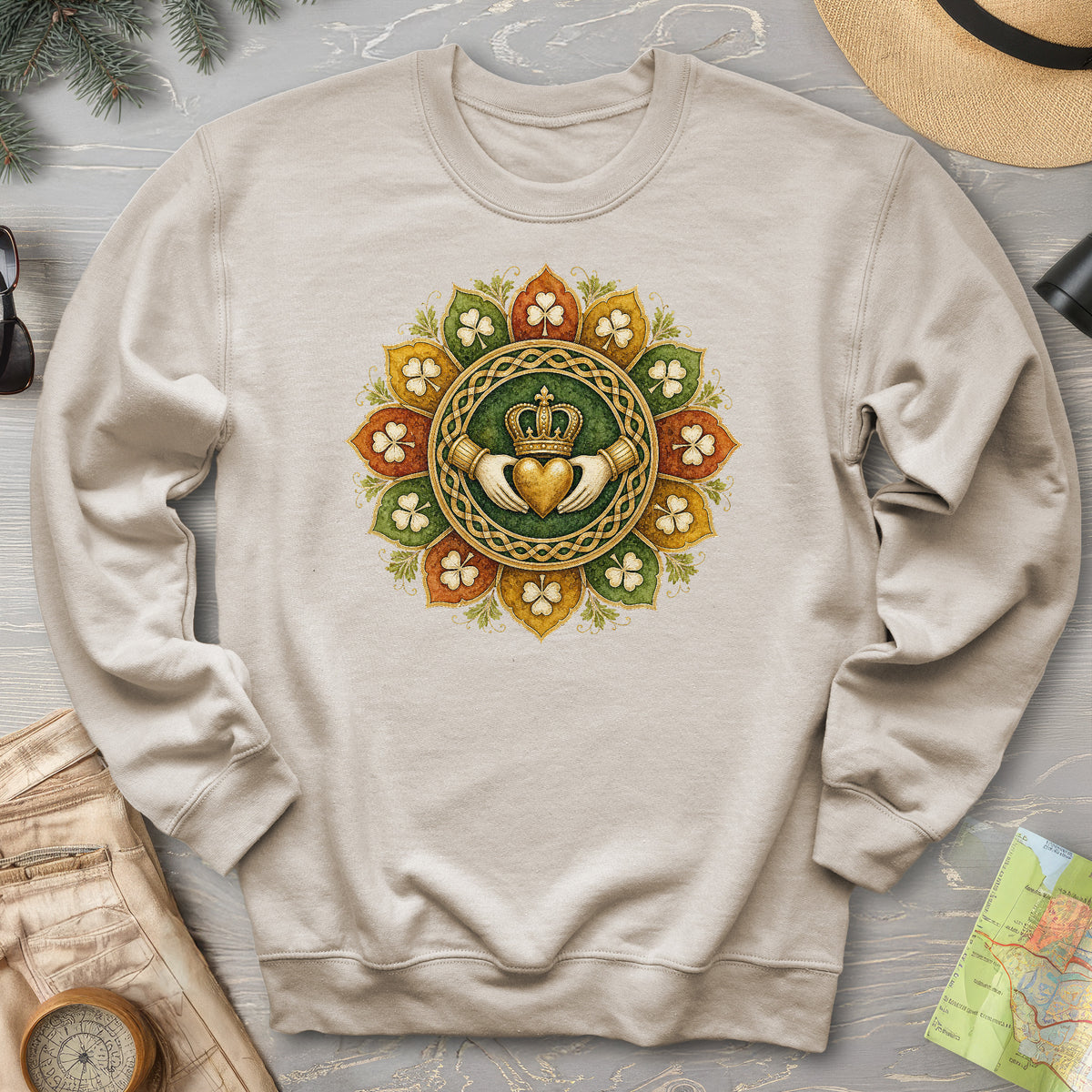 Claddagh Fall Mandala Sweatshirt