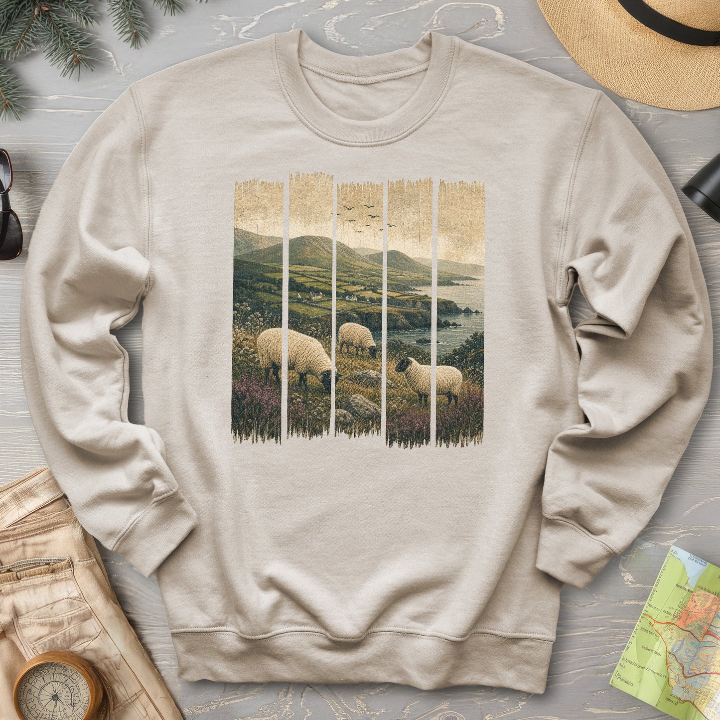 Ireland Sheep Panels Sweatshirt