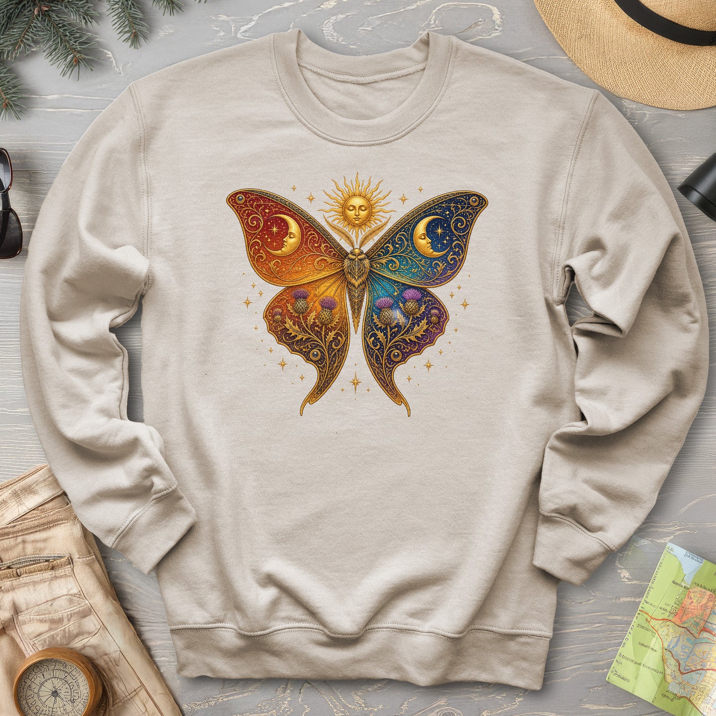 Celestial Butterfly Sweatshirt