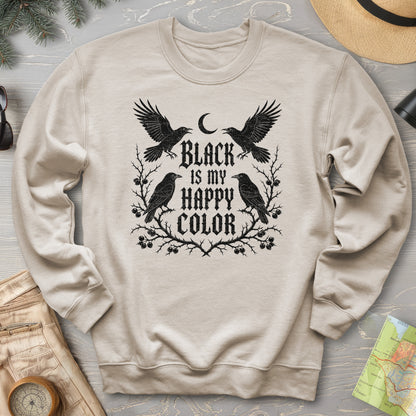 Crow Happy Color Sweatshirt