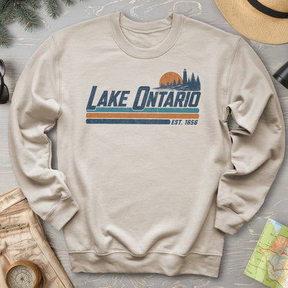 Lake Ontario Retro Stripe Sweatshirt