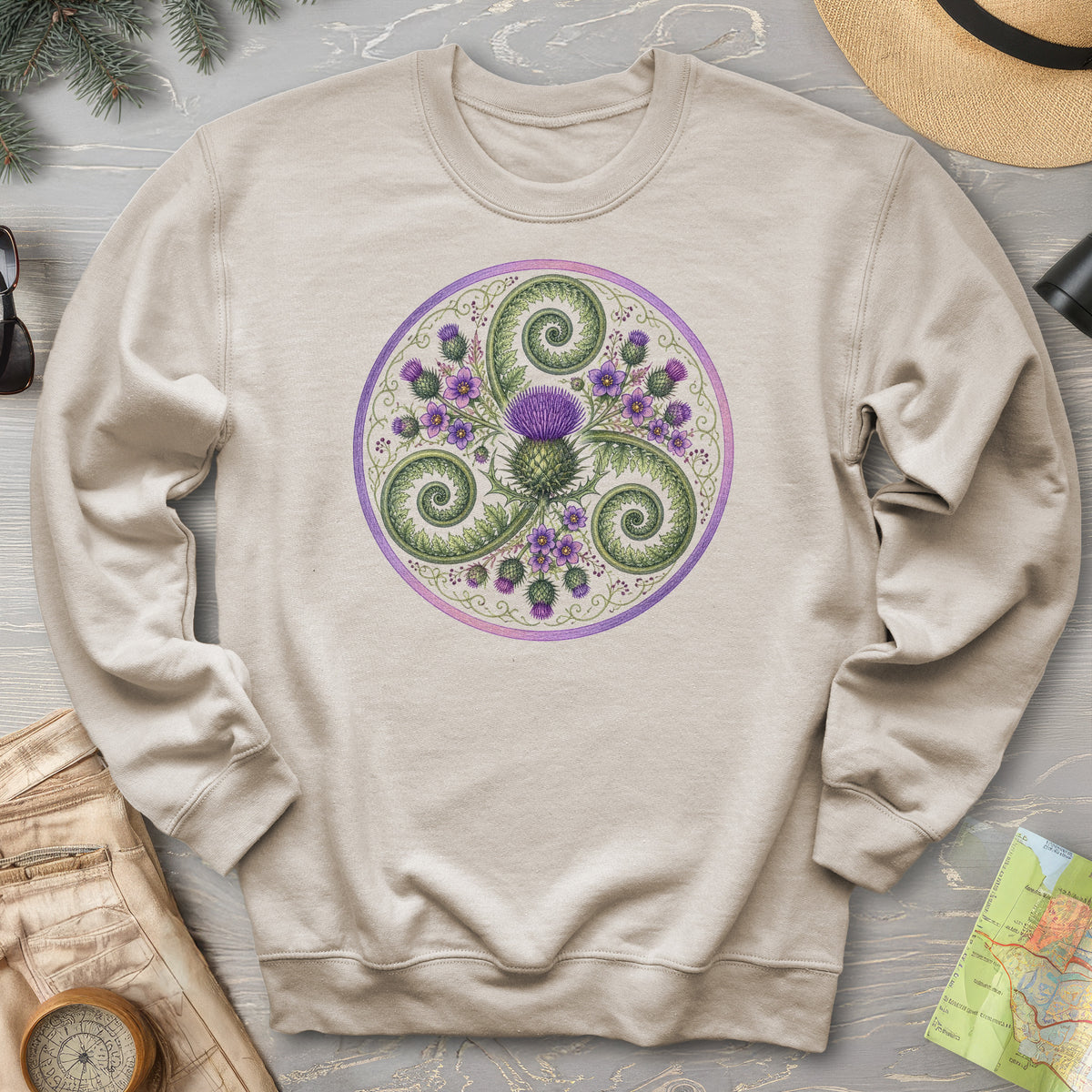 Thistle Triskele Fern Sweatshirt