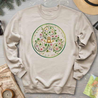 Claddagh Floral Triskele Sweatshirt