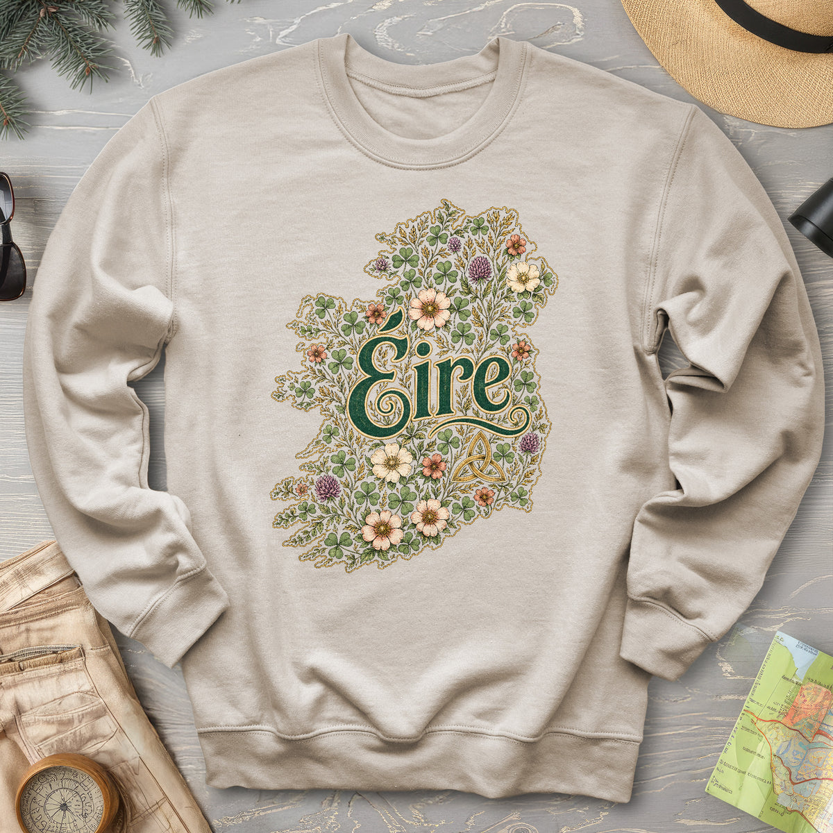 Éire Floral Map Sweatshirt