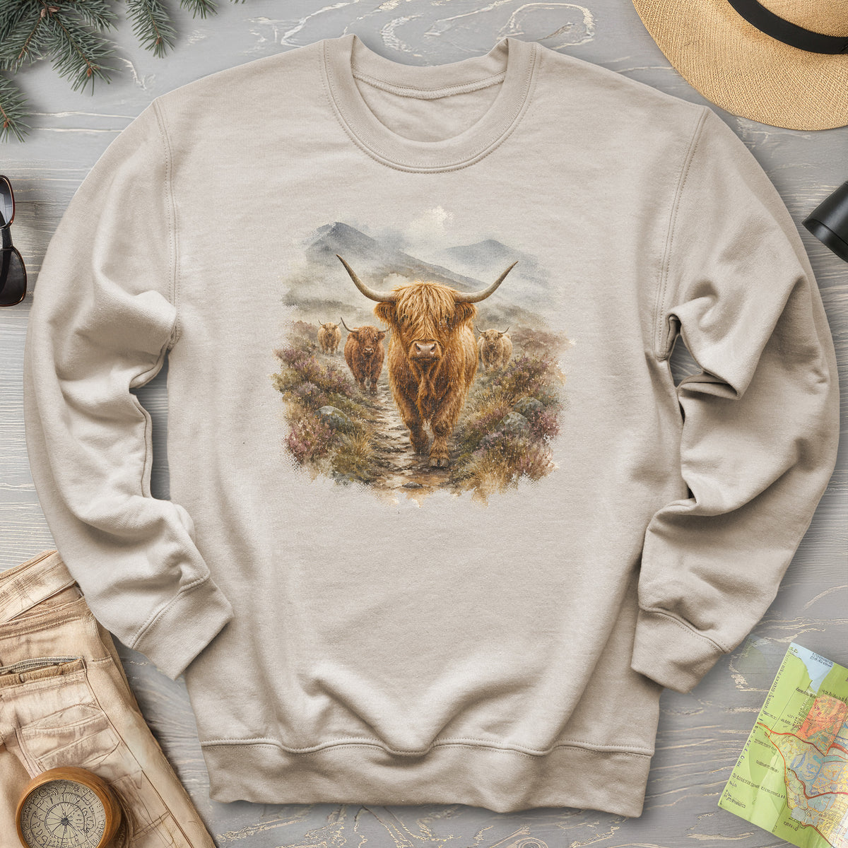 Watercolor Coos Sweatshirt