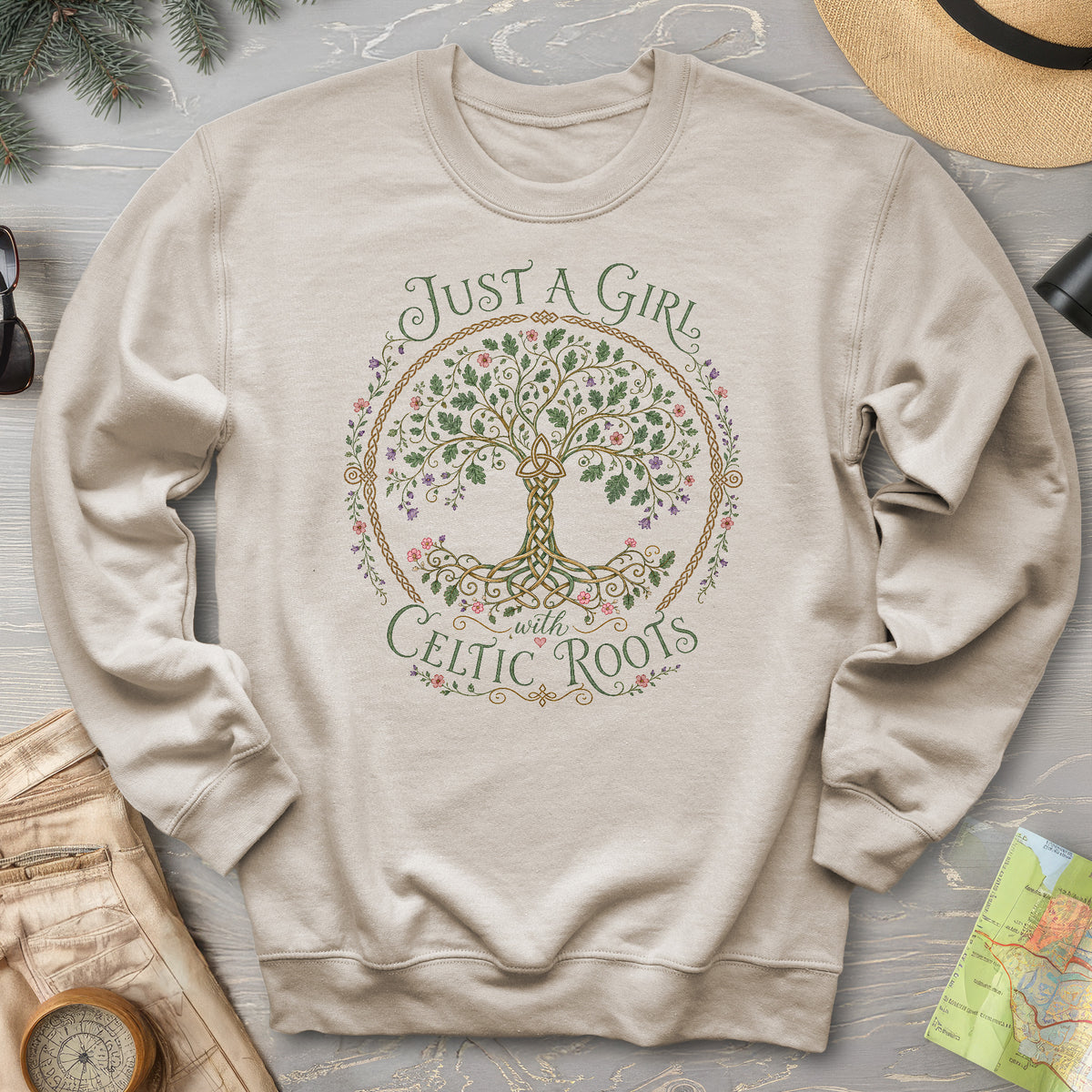 Just A Girl Celtic Sweatshirt