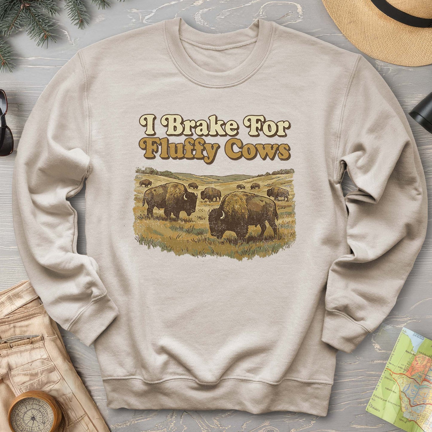 Fluffy Cow Brake Sweatshirt