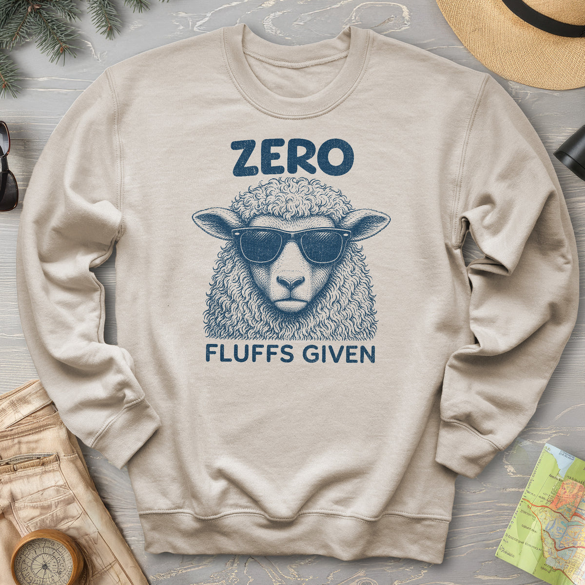 Zero Fluffs Given Sweatshirt