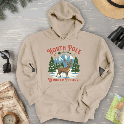 North Pole Reindeer Preserve Hoodie