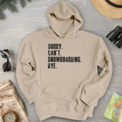 Sorry Snowboarding Hoodie