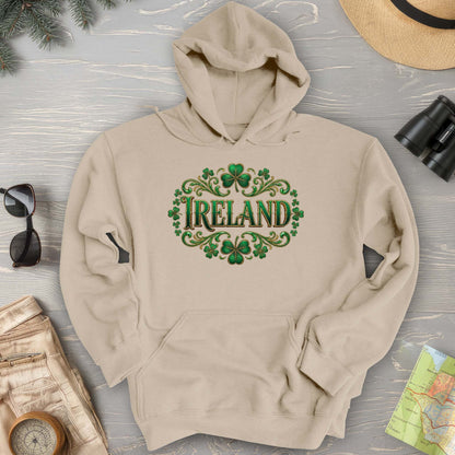 Ireland Shamrock Emblem Hoodie