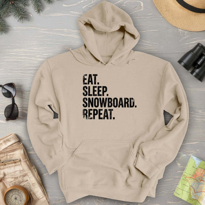 Eat Sleep Snowboard Hoodie