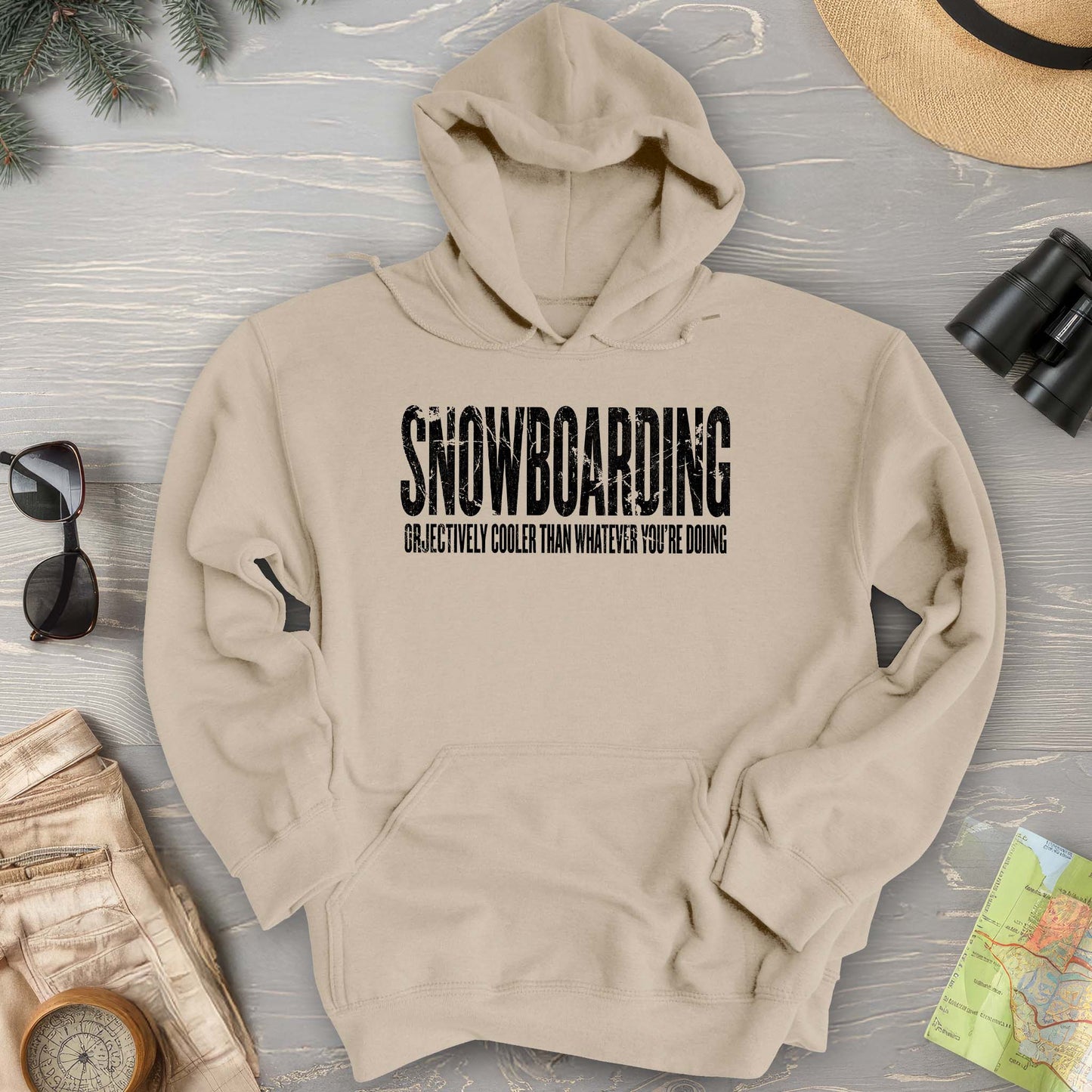 Snowboarding "Cooler" Hoodie