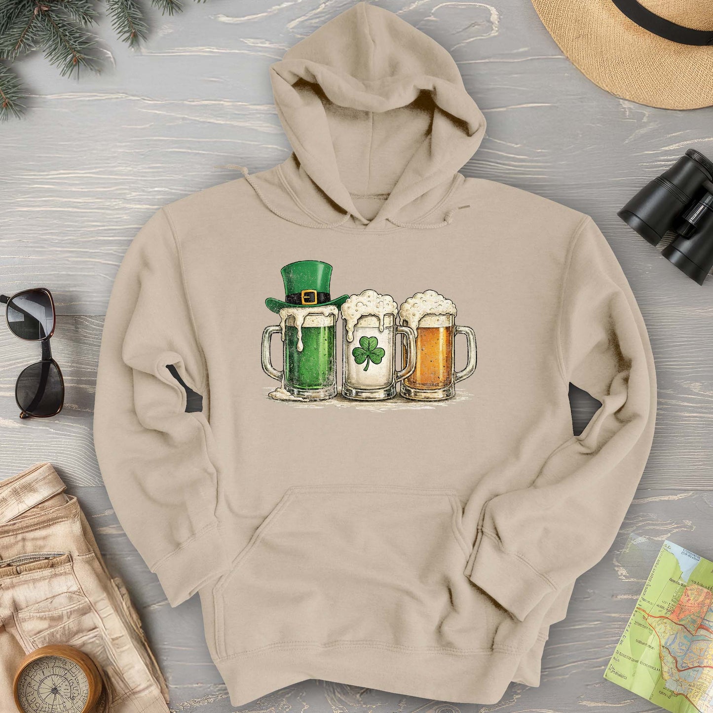 Irish Flag Mugs Hoodie
