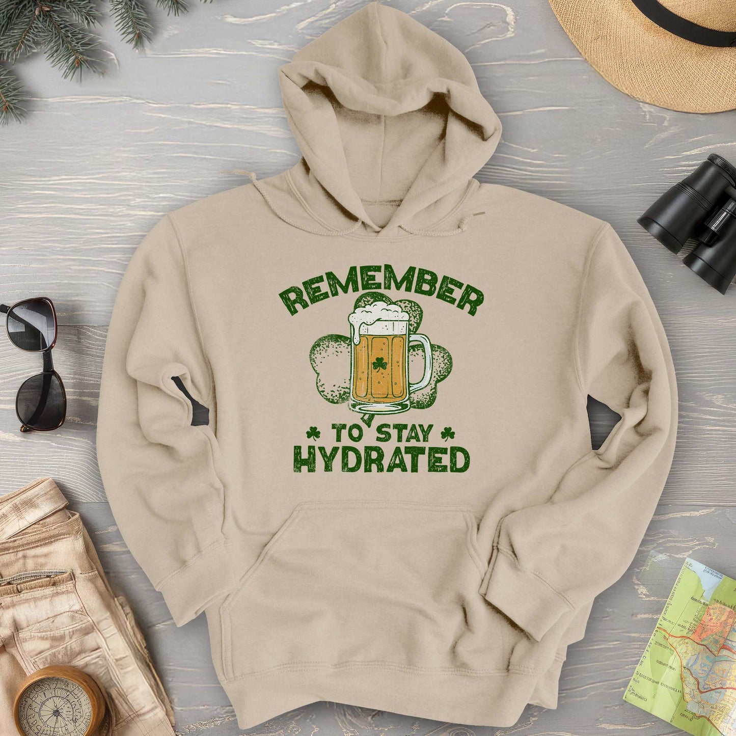 Stay Hydrated Irish Hoodie