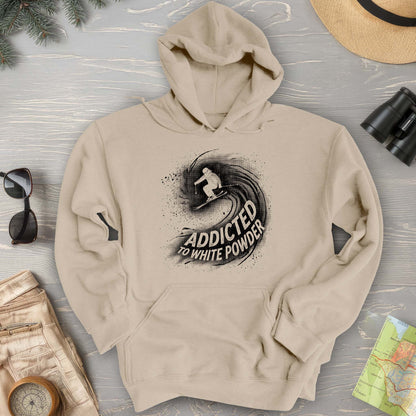 White Powder Skiing Hoodie