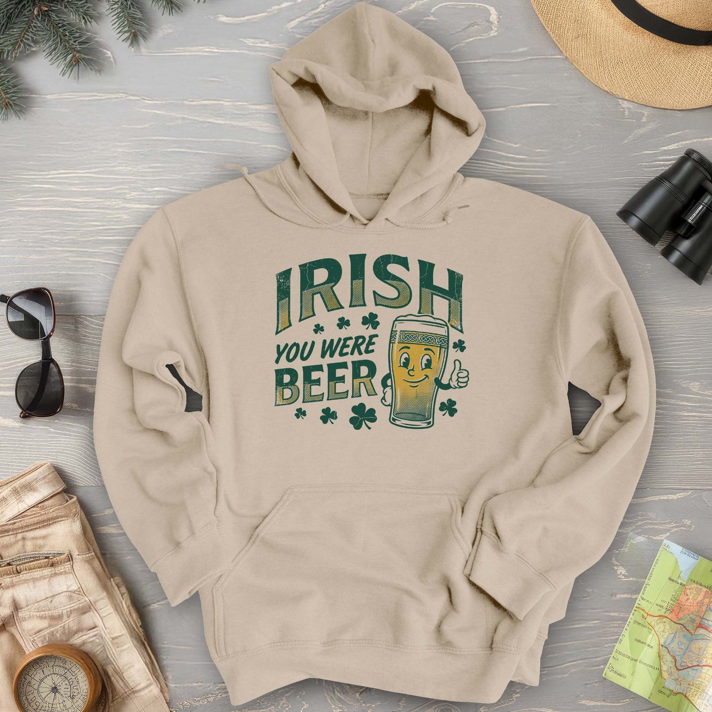 Irish You Were Beer Hoodie