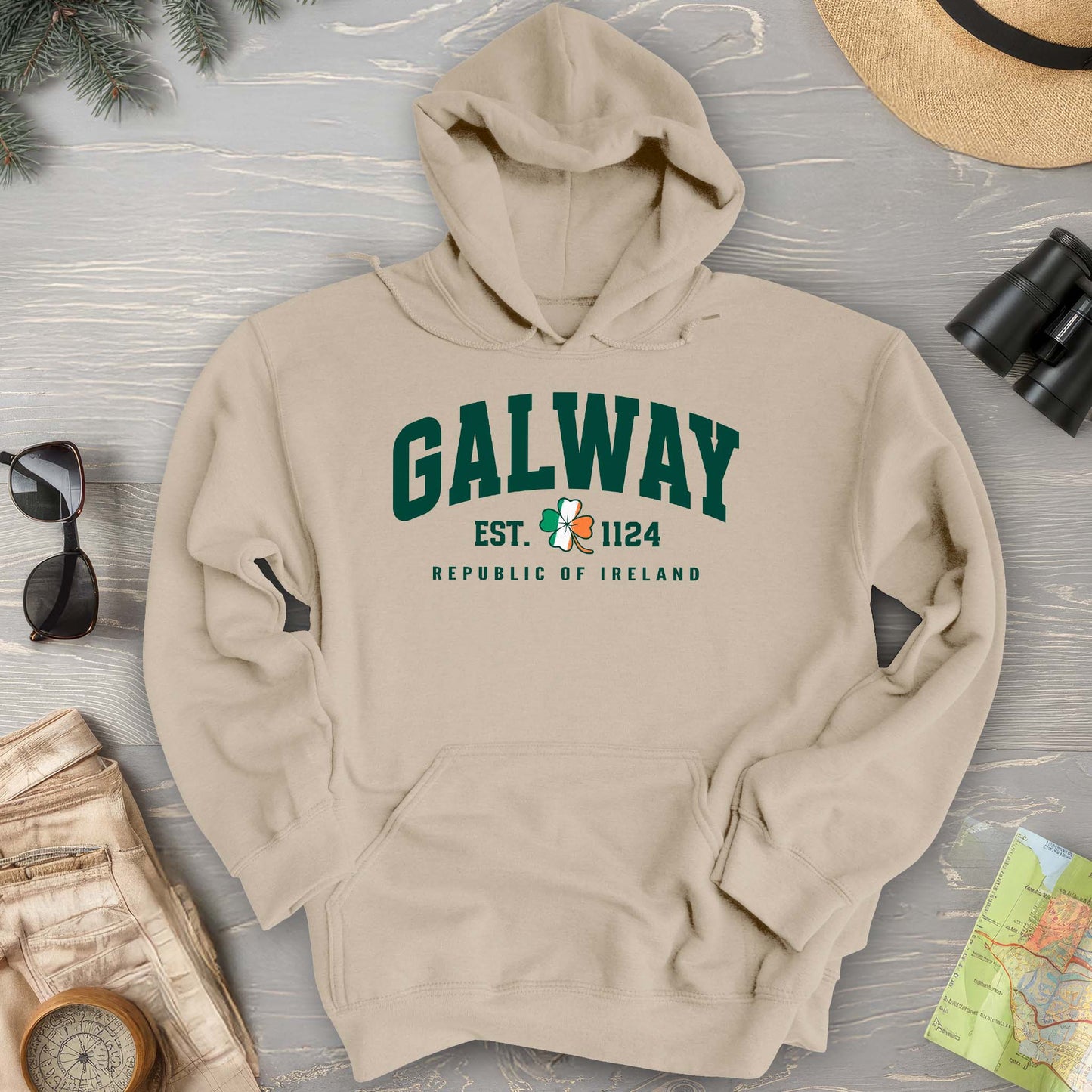 Galway Varsity Flag Hoodie