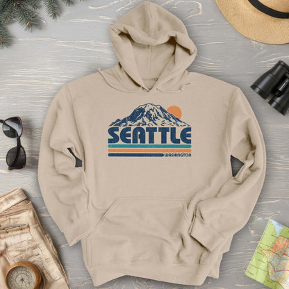 Seattle Retro Stripe Hoodie