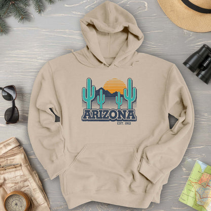Arizona Retro Cactus Hoodie