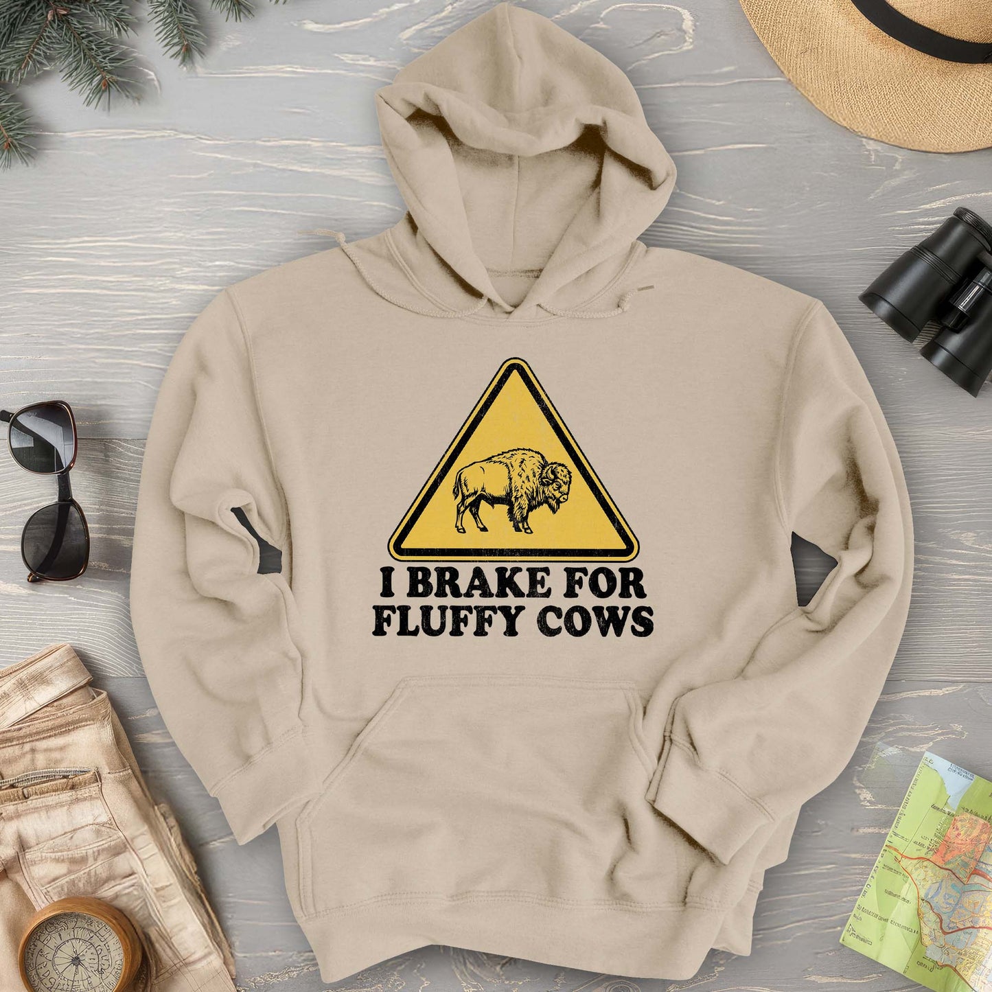 Brake For Fluffy Cows Hoodie