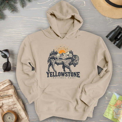Yellowstone Buffalo Art Hoodie