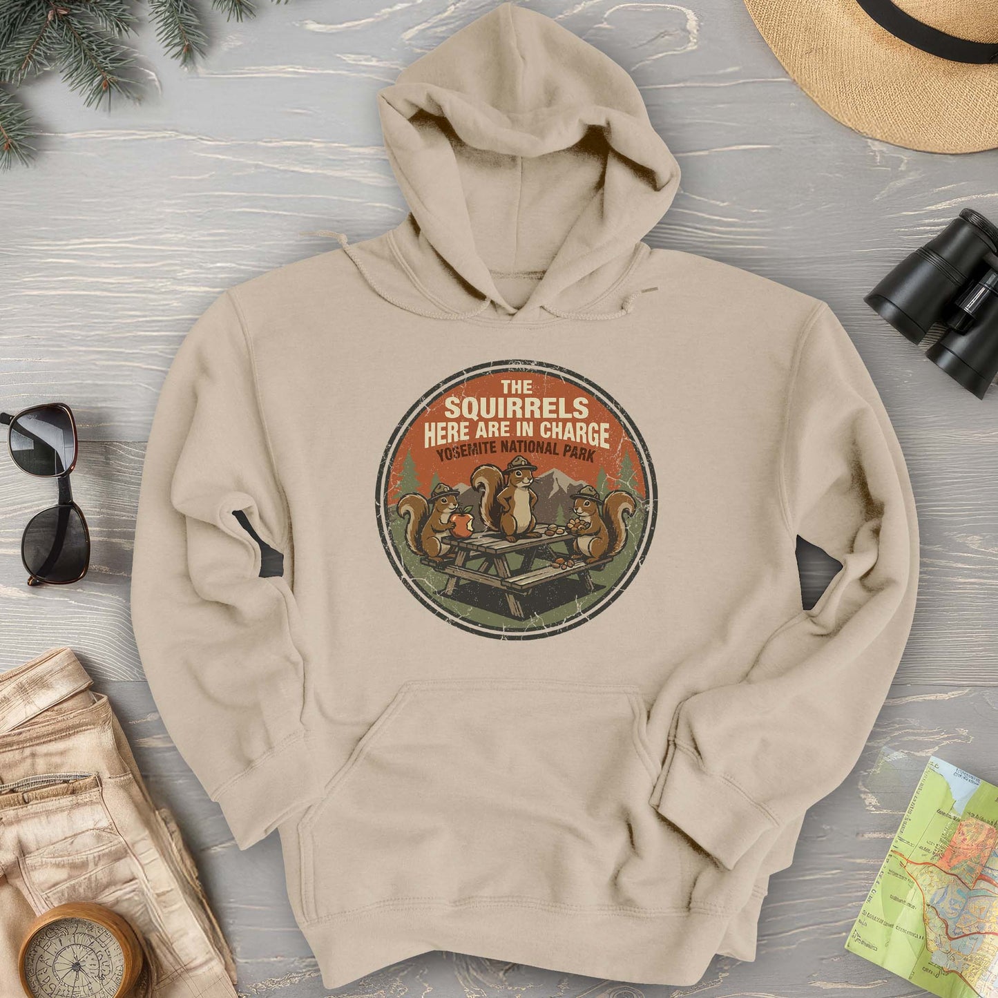 2026022204 The Squirrels Here In The Charge - Gildan 18500 Hoodie