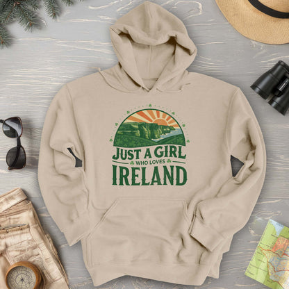 Just a Girl Who Loves Ireland Hoodie