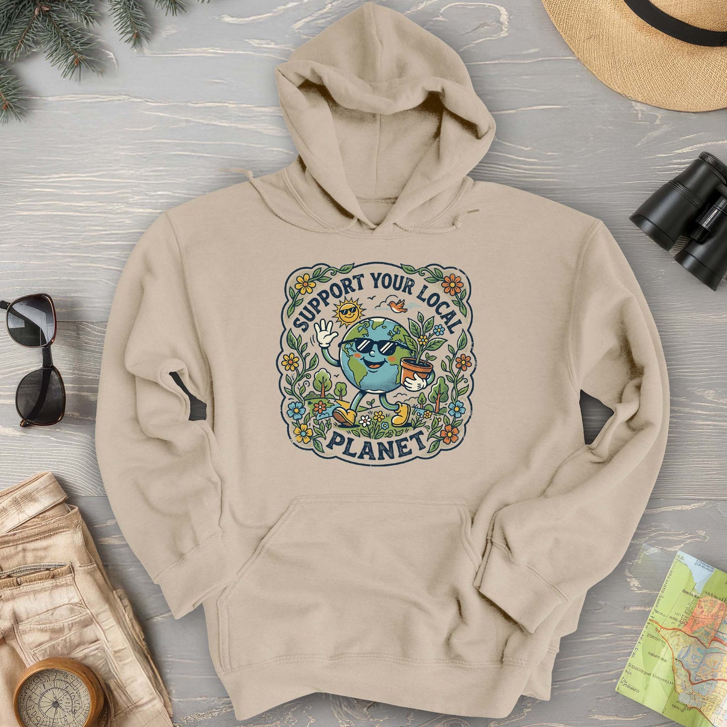 Support Your Local Planet Hoodie