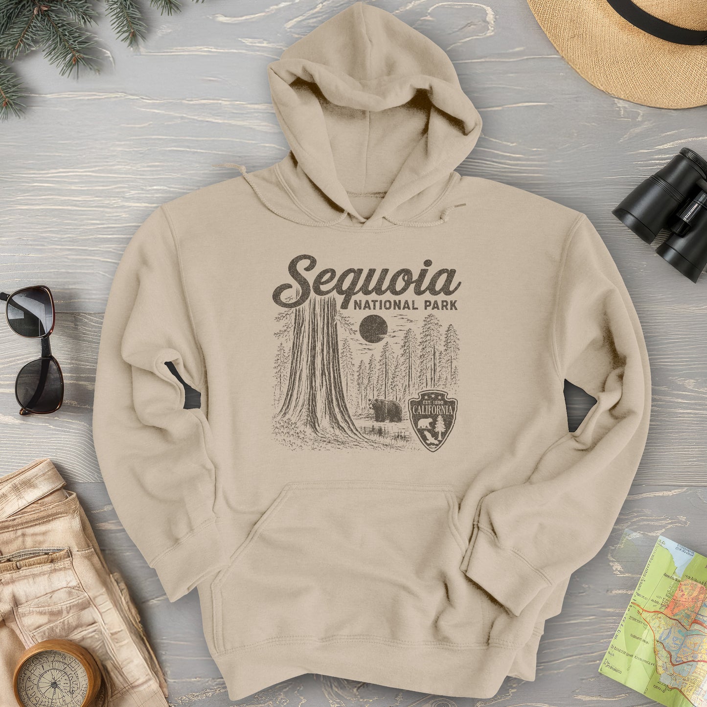 Sequoia Vintage Sketch Hoodie
