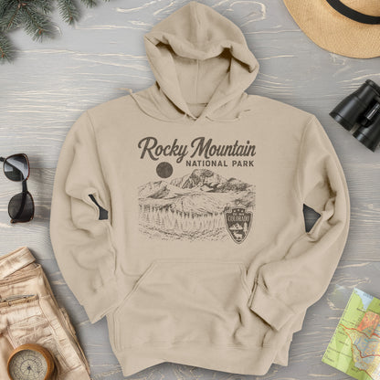 Rocky Mountain Vintage Sketch Hoodie