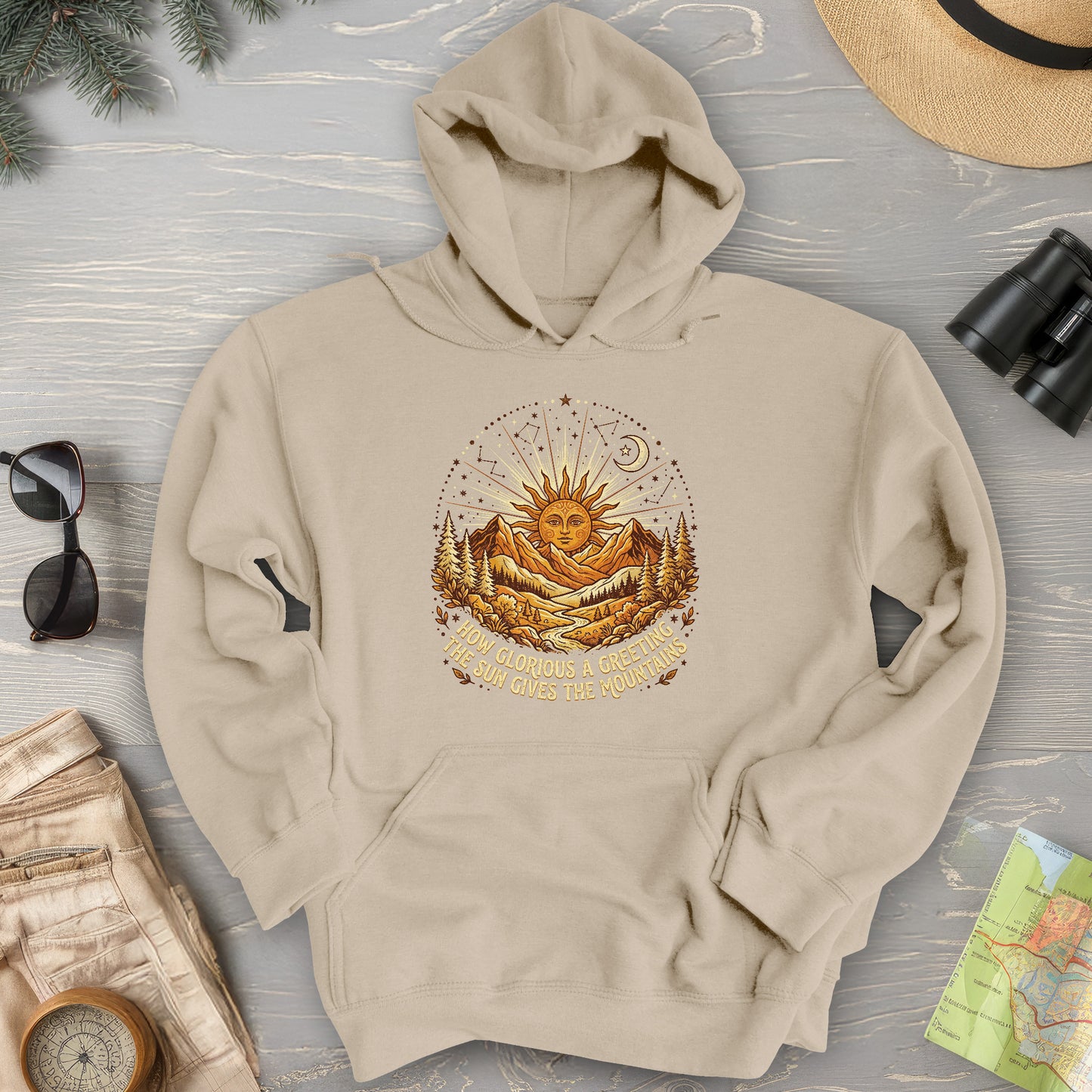 Glorious Greeting John Muir Hoodie