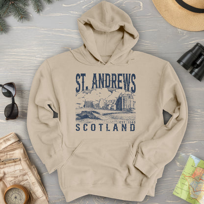 St. Andrews Scotland Sketch Hoodie