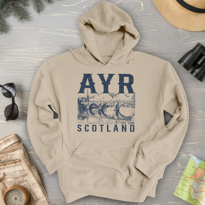 Ayr Scotland Sketch Hoodie
