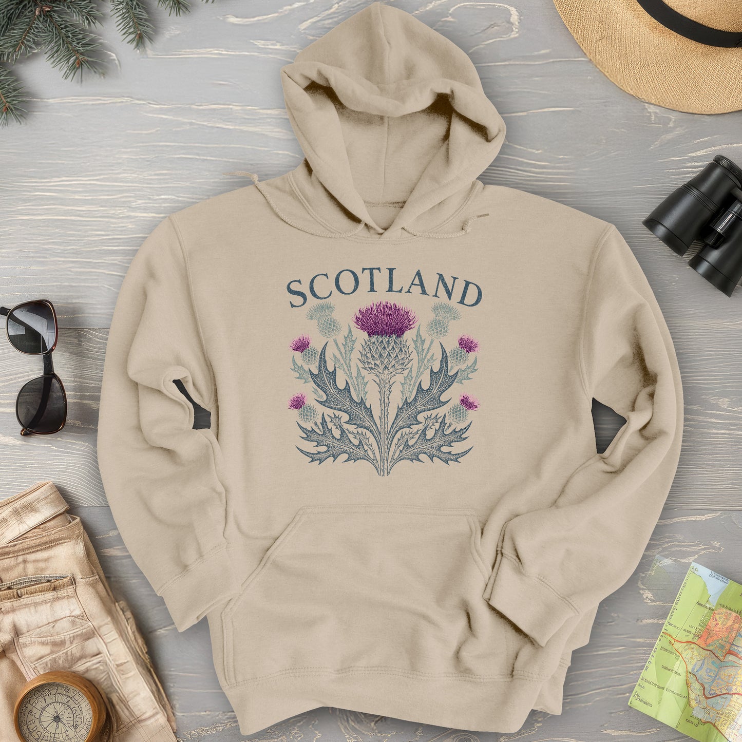 Scotland Thistle Echo Hoodie